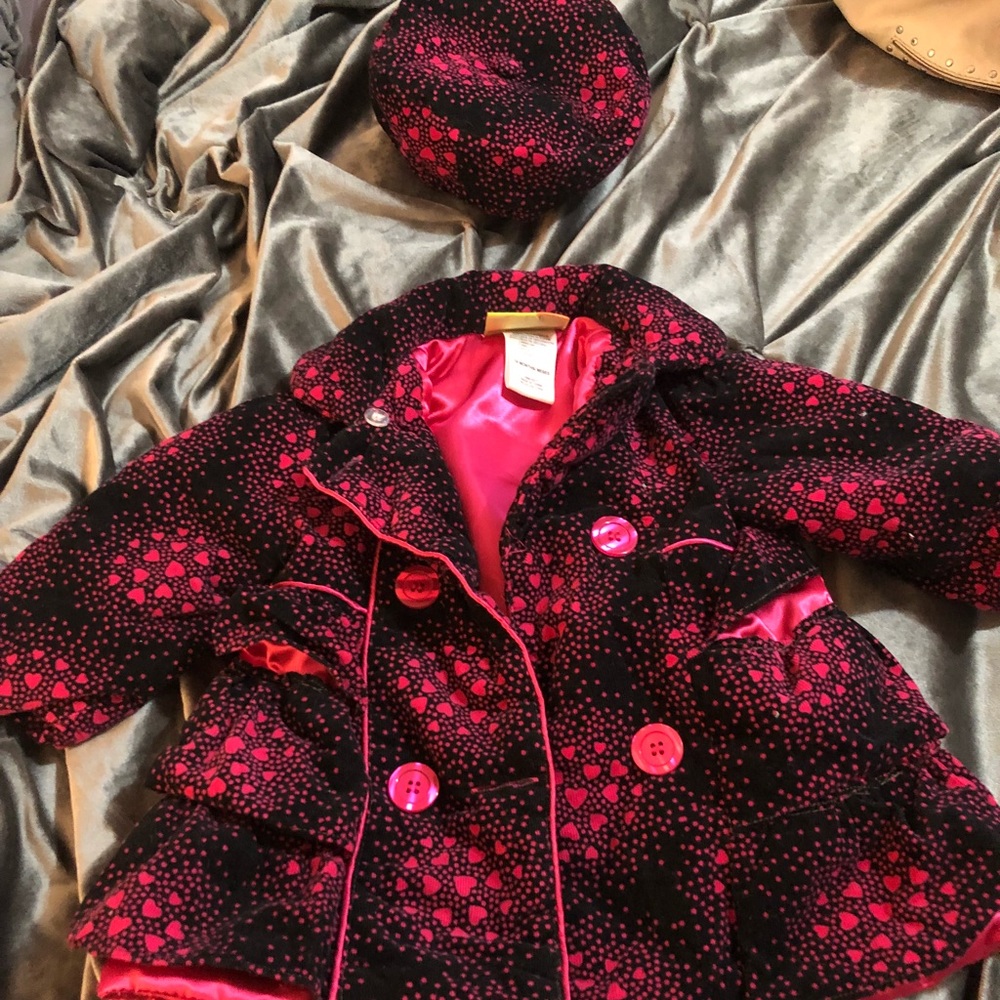 18 month pea coat with hat